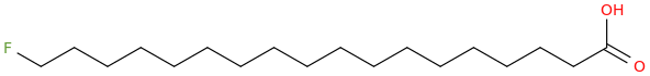 Octadecanoic acid, 18 fluoro 